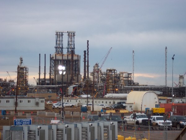 Oilfield Photos. A tar sands extraction plant north of Ft. McMurray Alberta