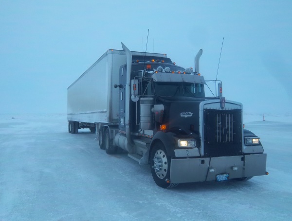 Ice Road Loads. Ice road trucking gravy load dry van