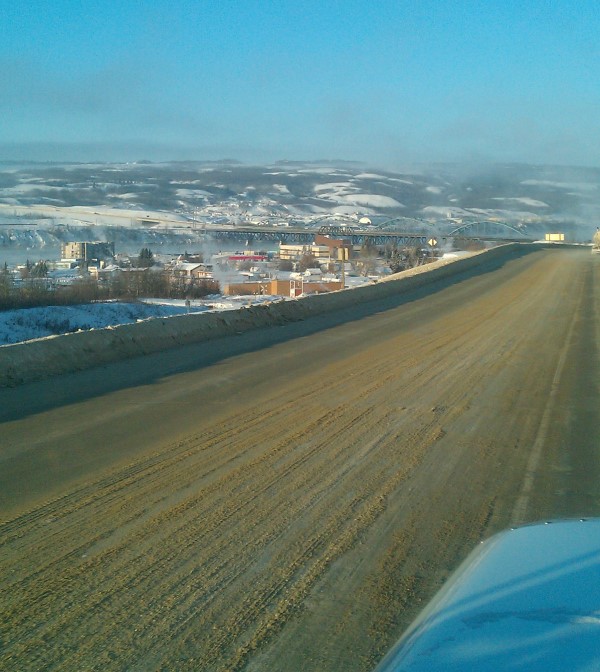 Crude Oil Hauling. Peace River, Alberta