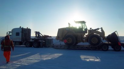 Ice Road Drivers. Quick pre trip at -50