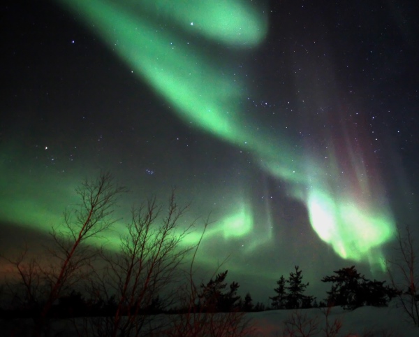 Ice Road Drivers. Drivers come to see the northern lights.