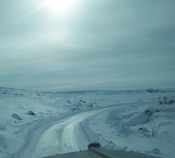 Ice Road Scenery. Snap Lake spur road