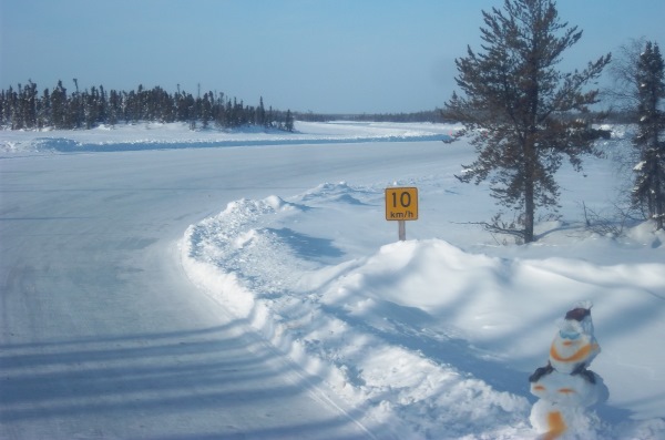 Ice Road Drivers having fun