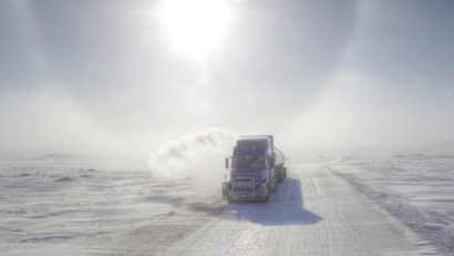 Big Rig Pictures. Volvo trucking on the tundra