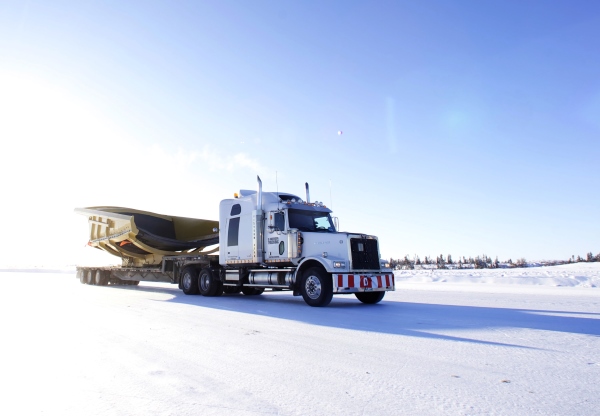 Ice Road Loads. mine equipment ice road load